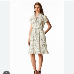 Unique! eShakti Map Print New Hampshire drawstring dress 👗 size 10